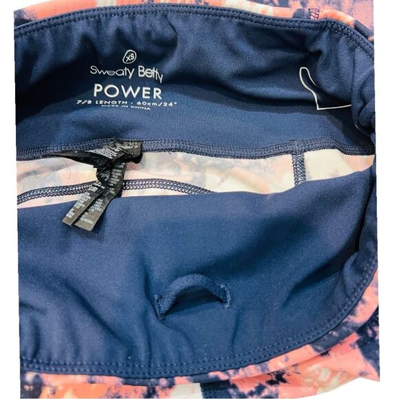 Sweaty Betty Tie Dye Power Leggings - 7/8 Length - pocket - Picture 13 of 16